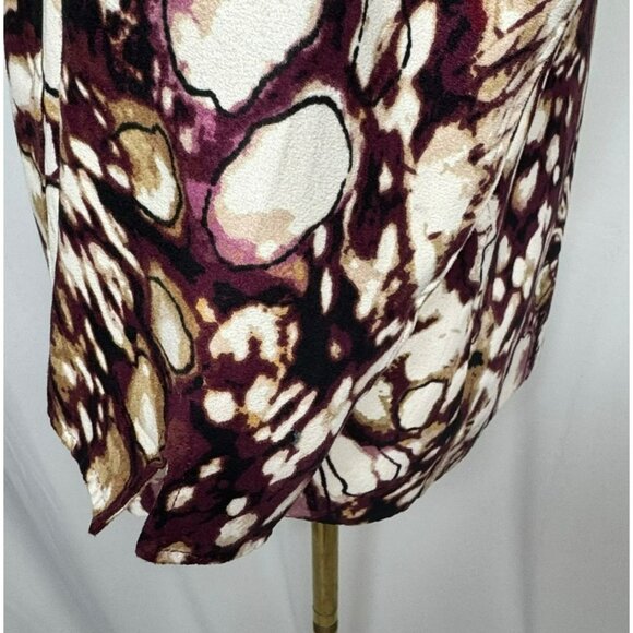 Alfred Dunner Womens Multicolor Abstract Print Jacket Blouse Size 14 - Picture 3 of 9